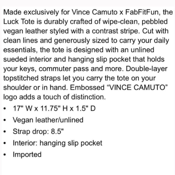 vince camuto luck tote - Picture 7 of 7